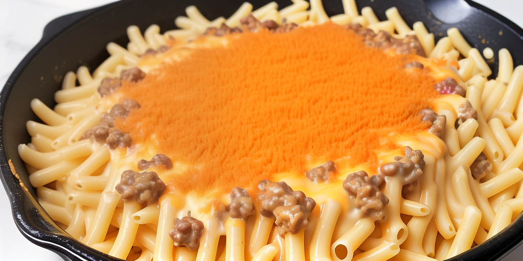 cheesy mac with ground beef