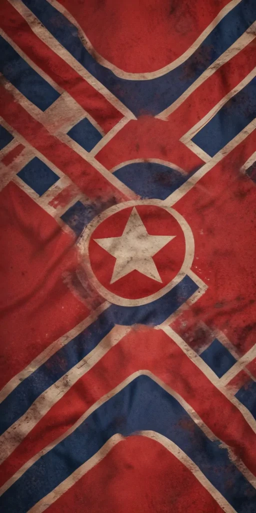 north korea flag