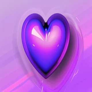 purple aesthetic heart