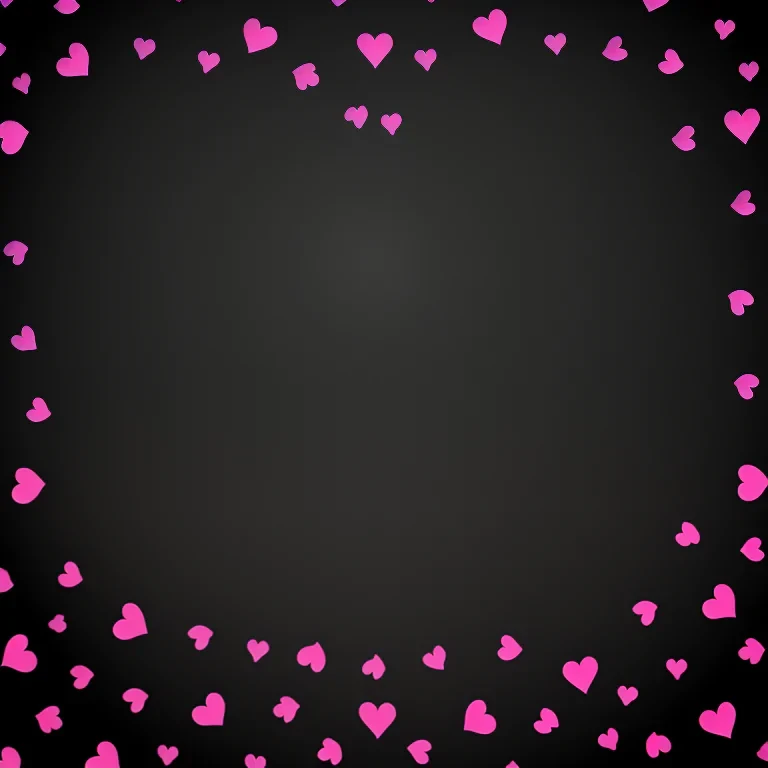 hearts background black