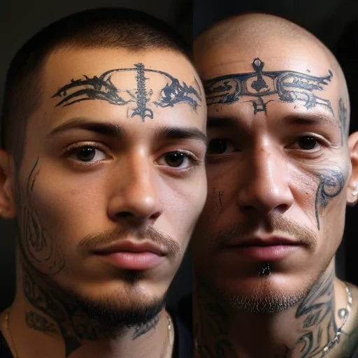 face tattoo png
