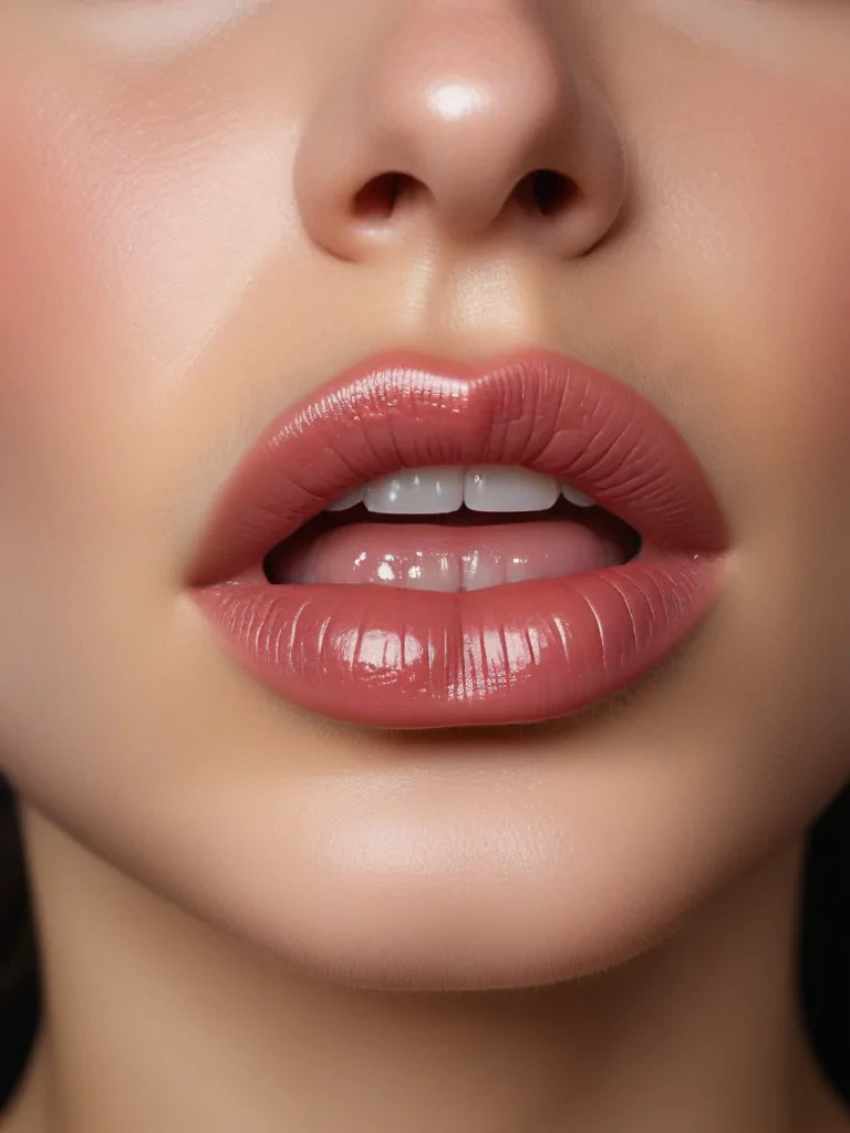transparent lips