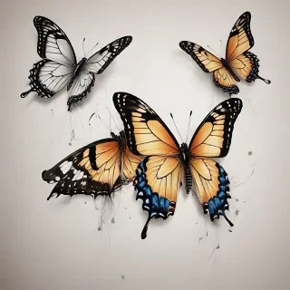 butterfly drawign