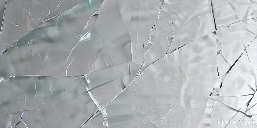 cracked glass transparent
