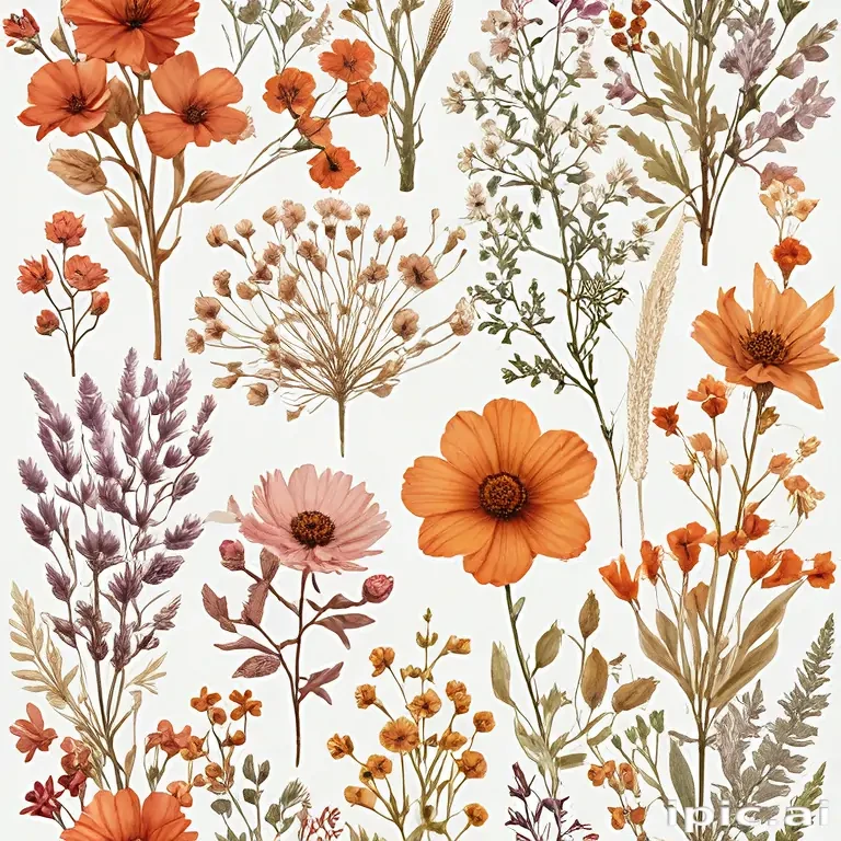 dried flowers png