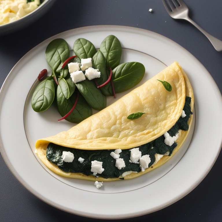 spinach and feta cheese omelette