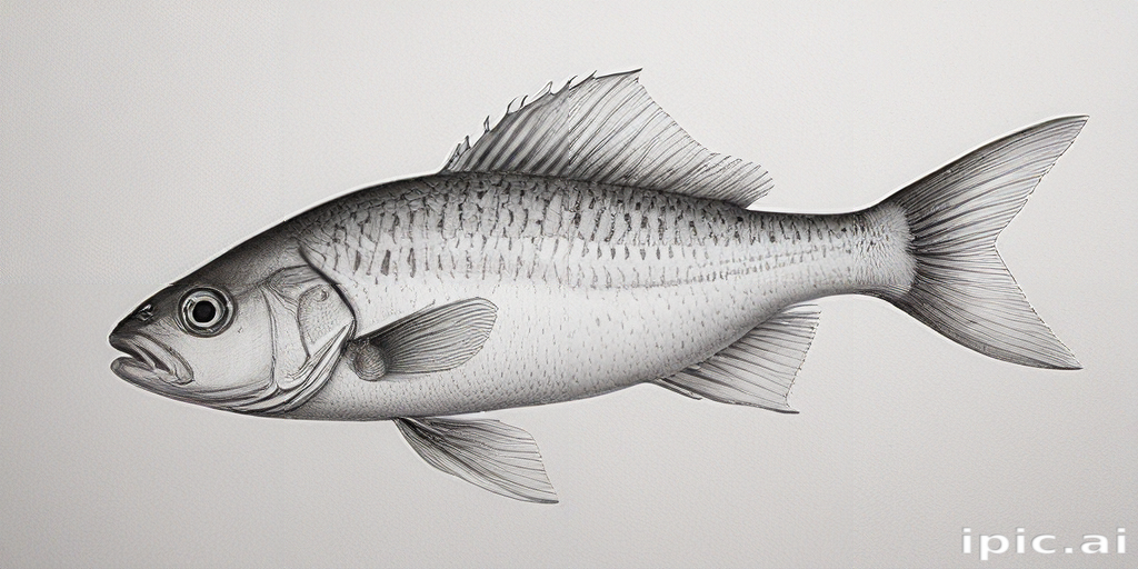A Detailed Illustration of a Fish Swimming Gracefully Underwater ...