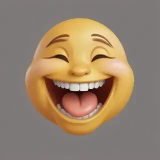 transparent laughing emoji