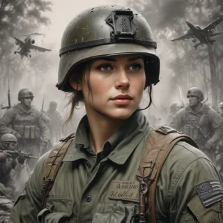 military drawing