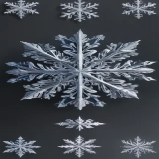 snowflake clipart free