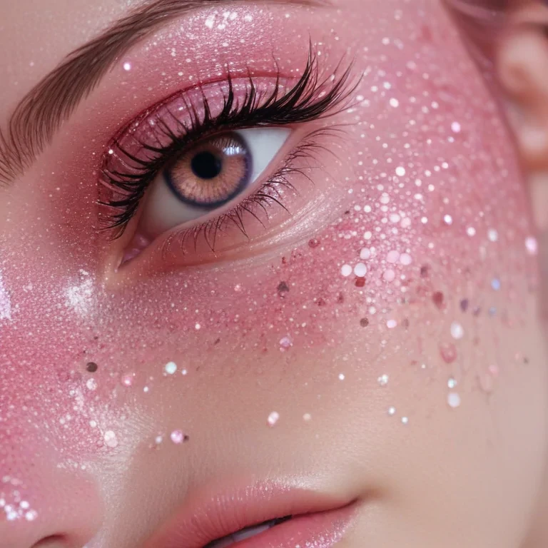 pink glitter aesthetic
