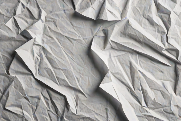 wrinkled paper overlay