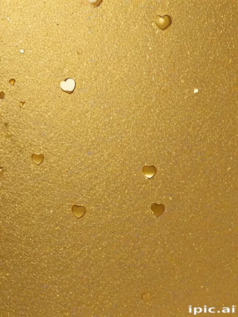 gold heart wallpaper