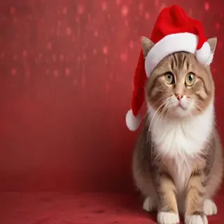 christmas cat background