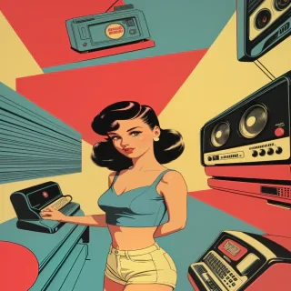 retro backround