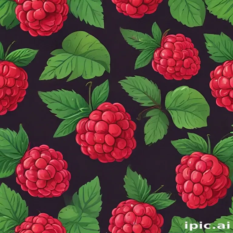 cartoon raspberry