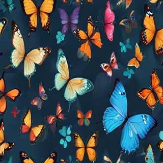 background with butterflies