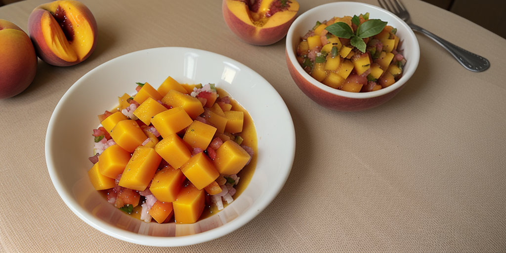 santa barbara salsa mango with peach