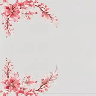 transparent floral border