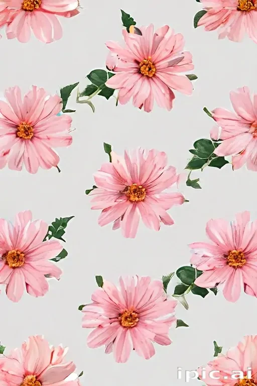 aesthetic flowers transparent background
