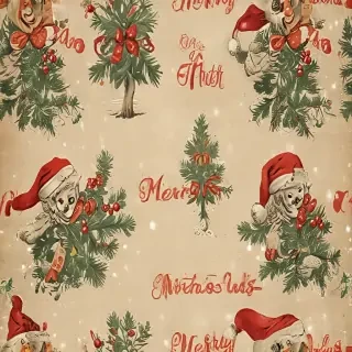 vintage merry christmas