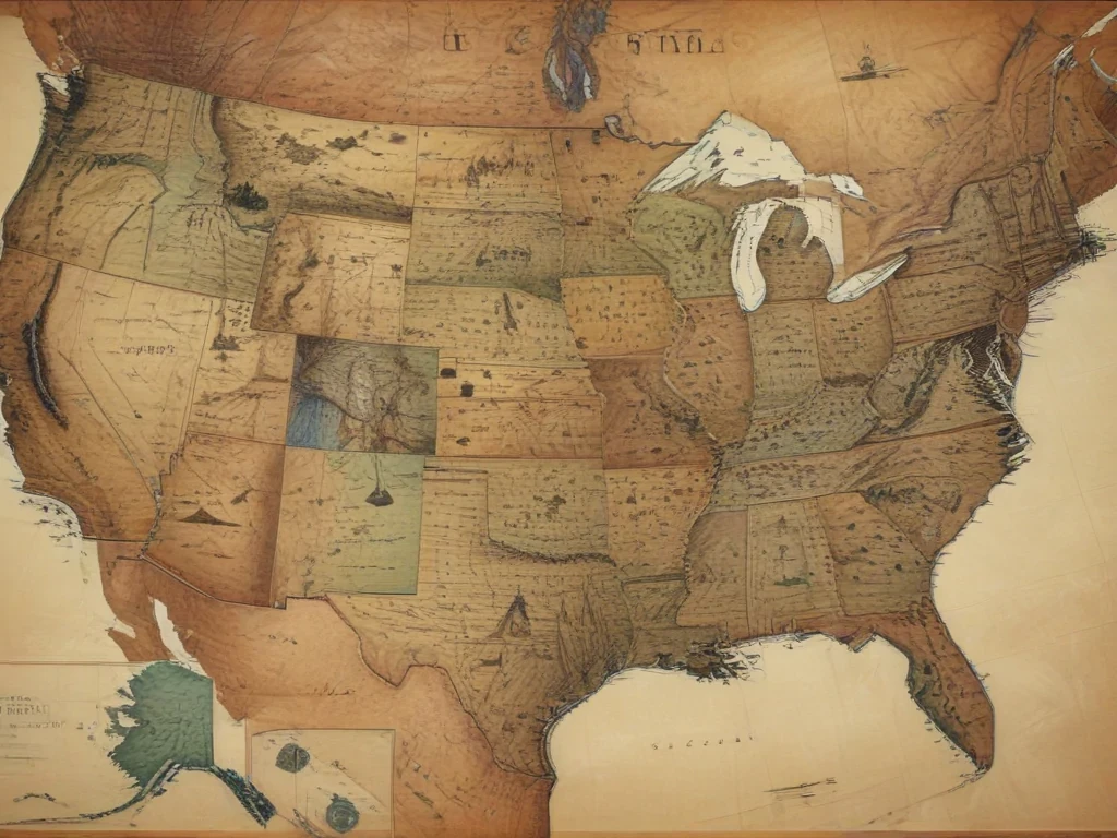 map of the us states