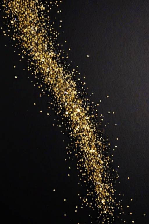 black background with glitter