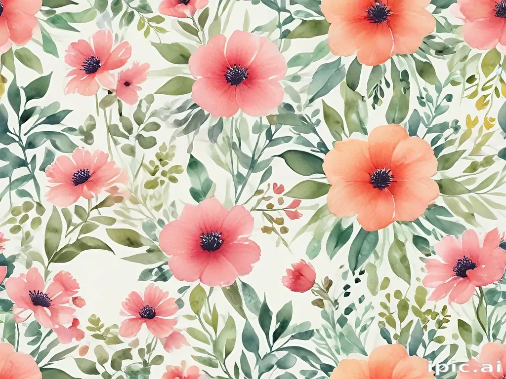 floral watercolor background