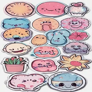 stickers png aesthetic