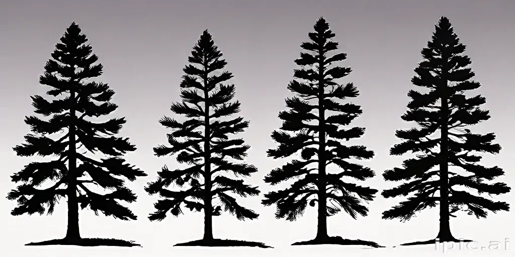 pine tree silhouette png