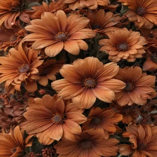 aesthetic brown flowers