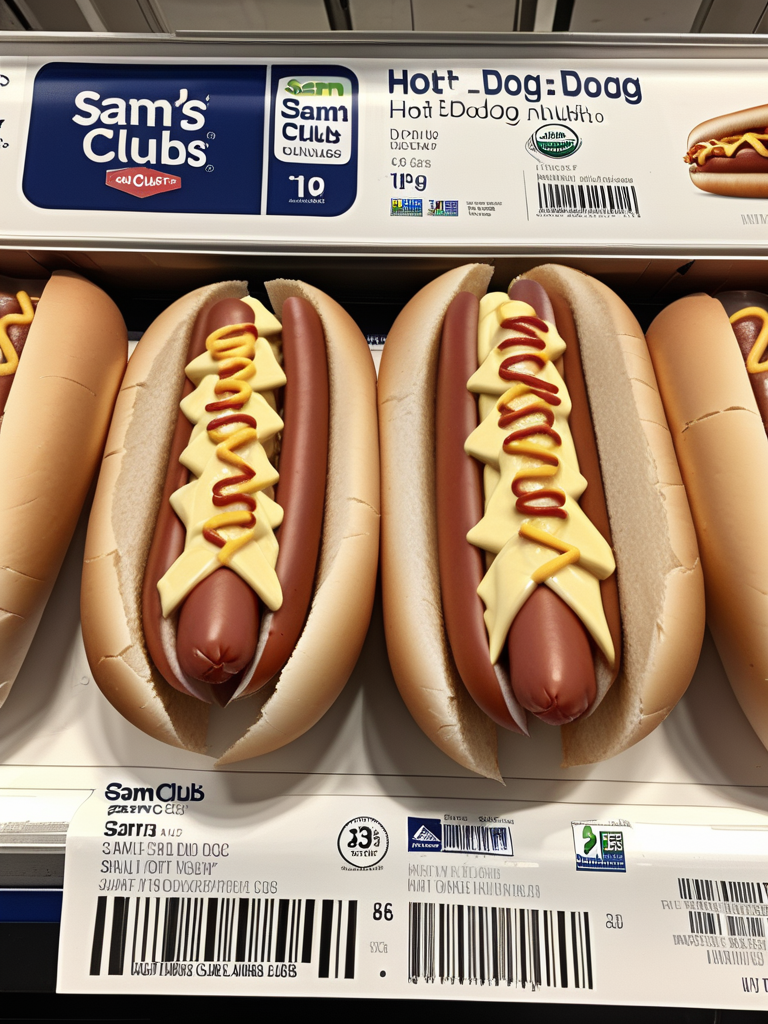 sam's club hot dog nutrition