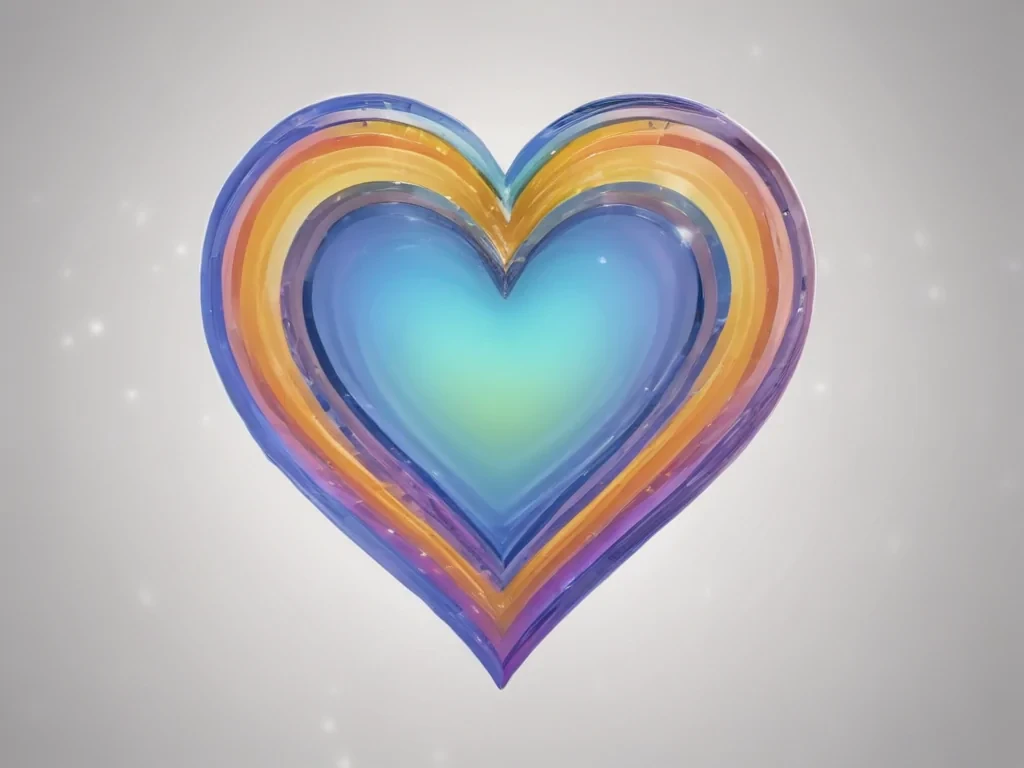 rainbow heart png