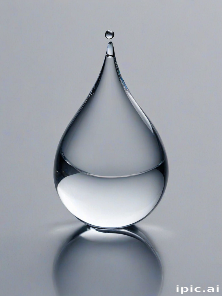 transparent water drop