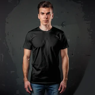black shirt mock up