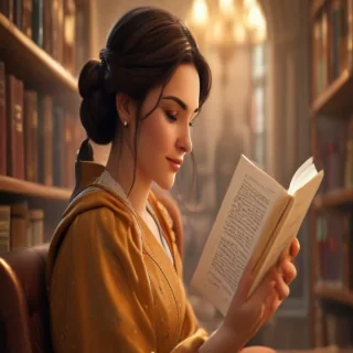 reading cartoon