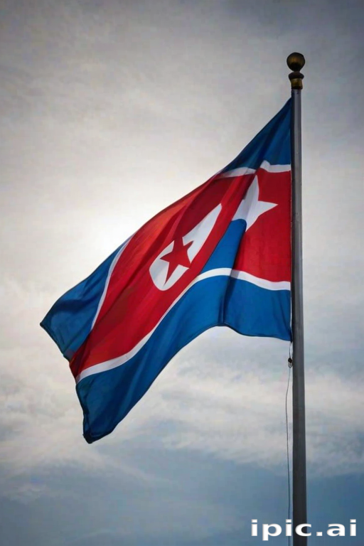 north korea flag