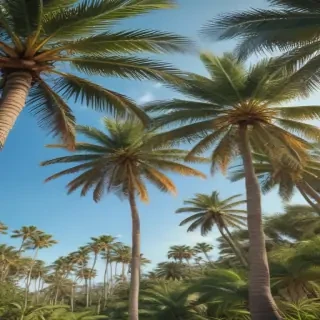 palm trees background