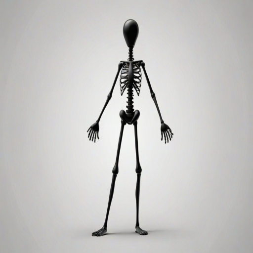 create a simple black stick figure with a round head, straight limbs, and a neutral pose on a transparent background