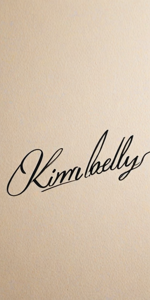 kimberly in cursive