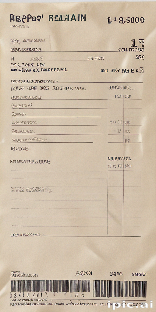 Official Document Featuring Registration Information and Identification ...