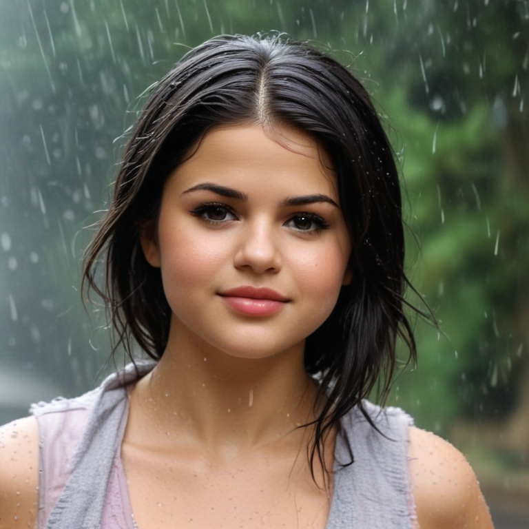 selena gomez rain