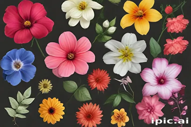 realistic flowers png