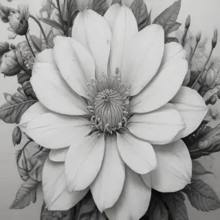 flower drawings pencil