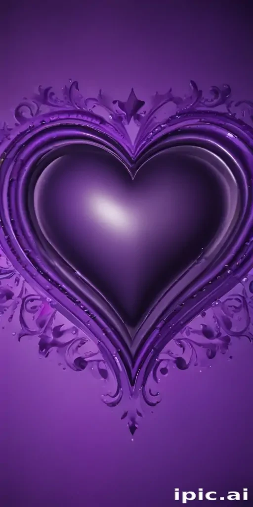 purple wallpaper heart