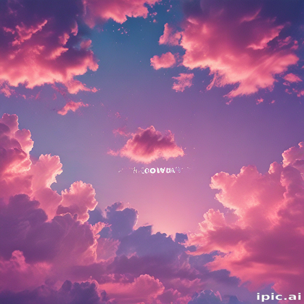 Dreamy Sky at Dusk: A Symphony of Pink and Purple Clouds