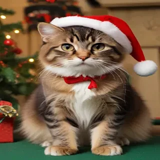christmas images cats