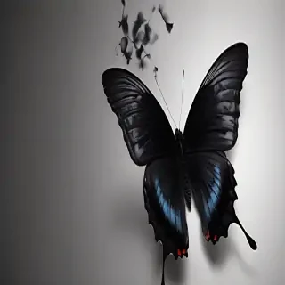 black butterfly wallpaper