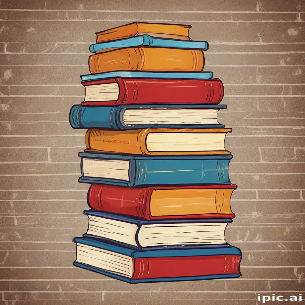 clipart stack of books
