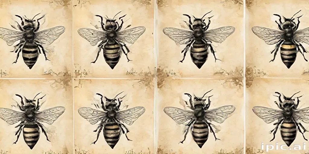 free vintage bee printables